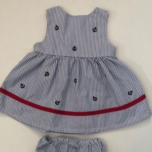 Seersucker Anchor Bloomer Set